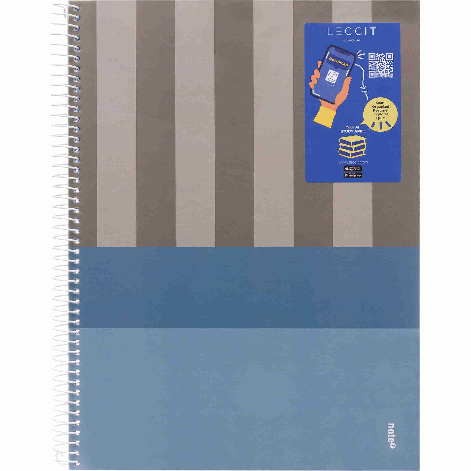 Caderno Note! Espiral Capa Dura A4 Pautado Dynamic para App Leccit (v&aacute;rias cores)