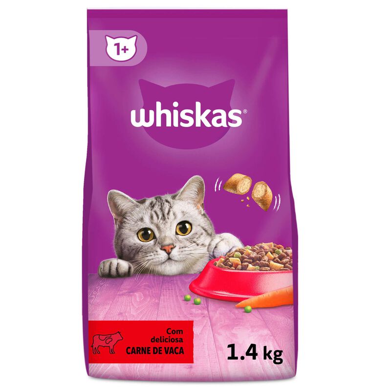Ração para Gato Adulto Vaca Whiskas