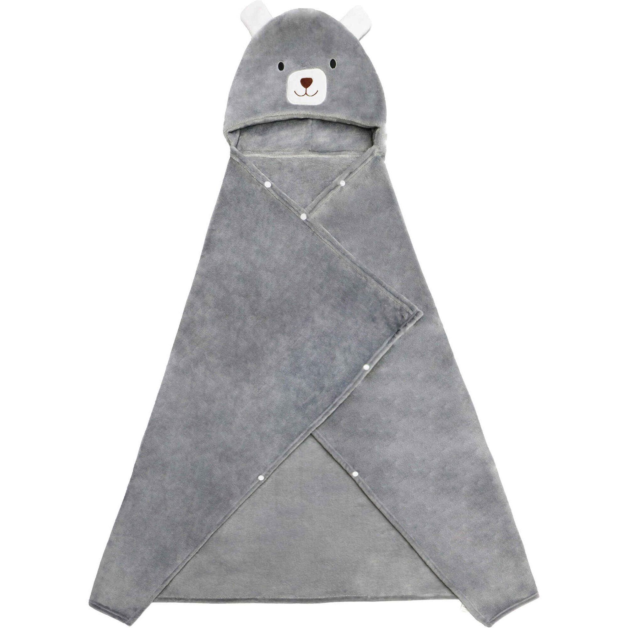 Manta com Capuz 120x150cm Urso Kasa