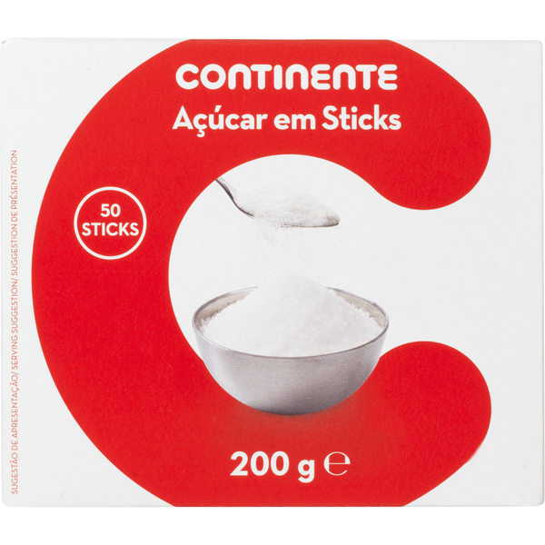 Açúcar Branco 50 Sticks Continente