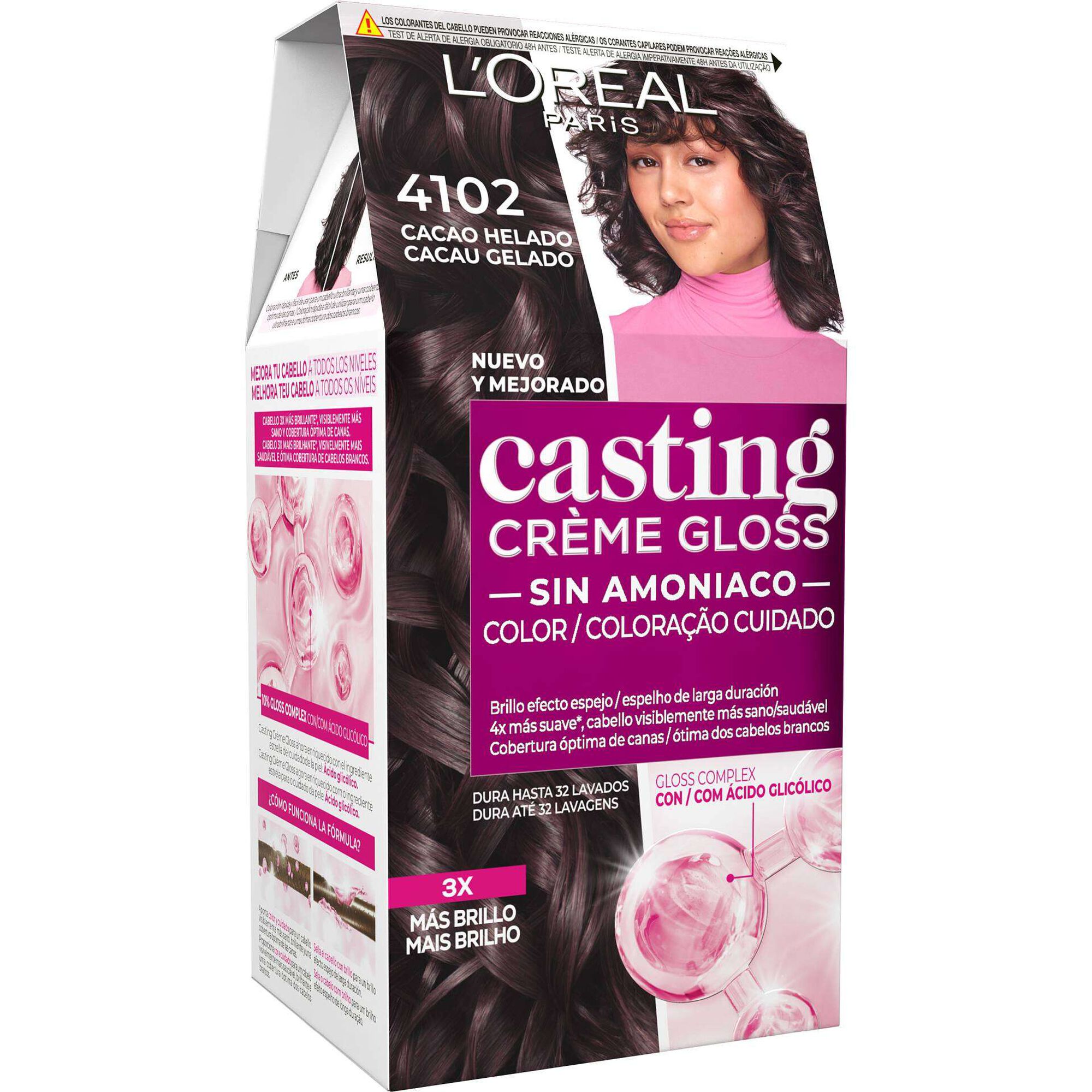 Coloração Casting Creme Gloss Cacau Gelado 4102