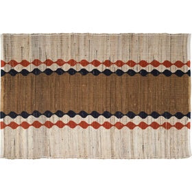 Tapete Juta 120x180cm Risca Central Castanho