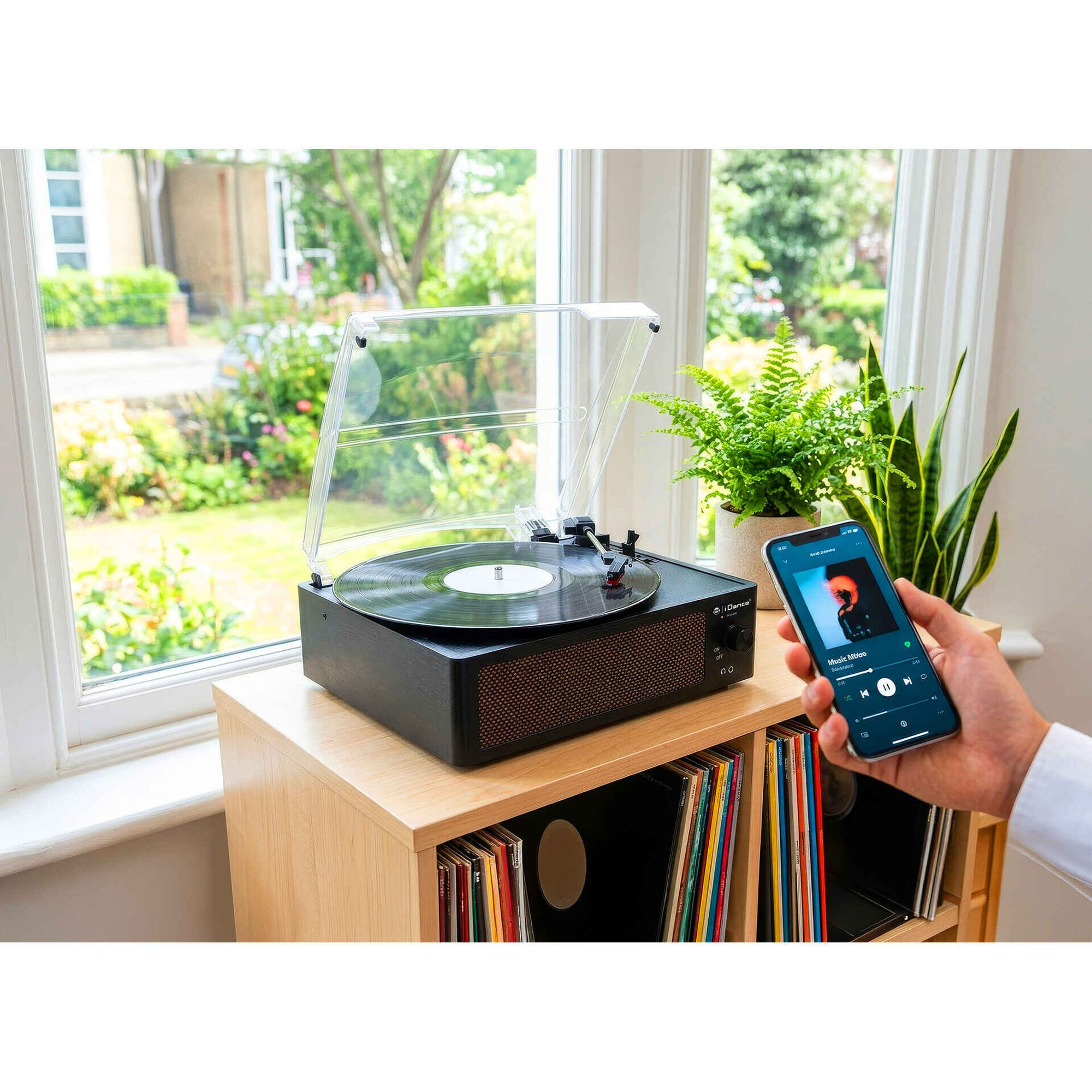 iDance - Gira-Discos Bluetooth com Colunas Integradas