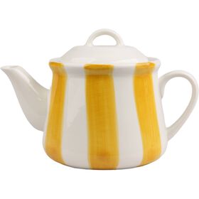 Bule Riscas Irregulares 600ml Amarelas Kasa