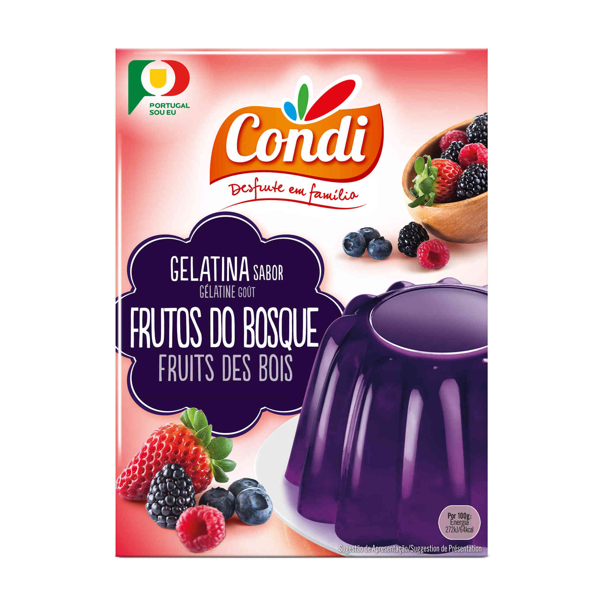 Gelatina em Pó de Frutos do Bosque Gelatina em Pó de Frutos do Bosque