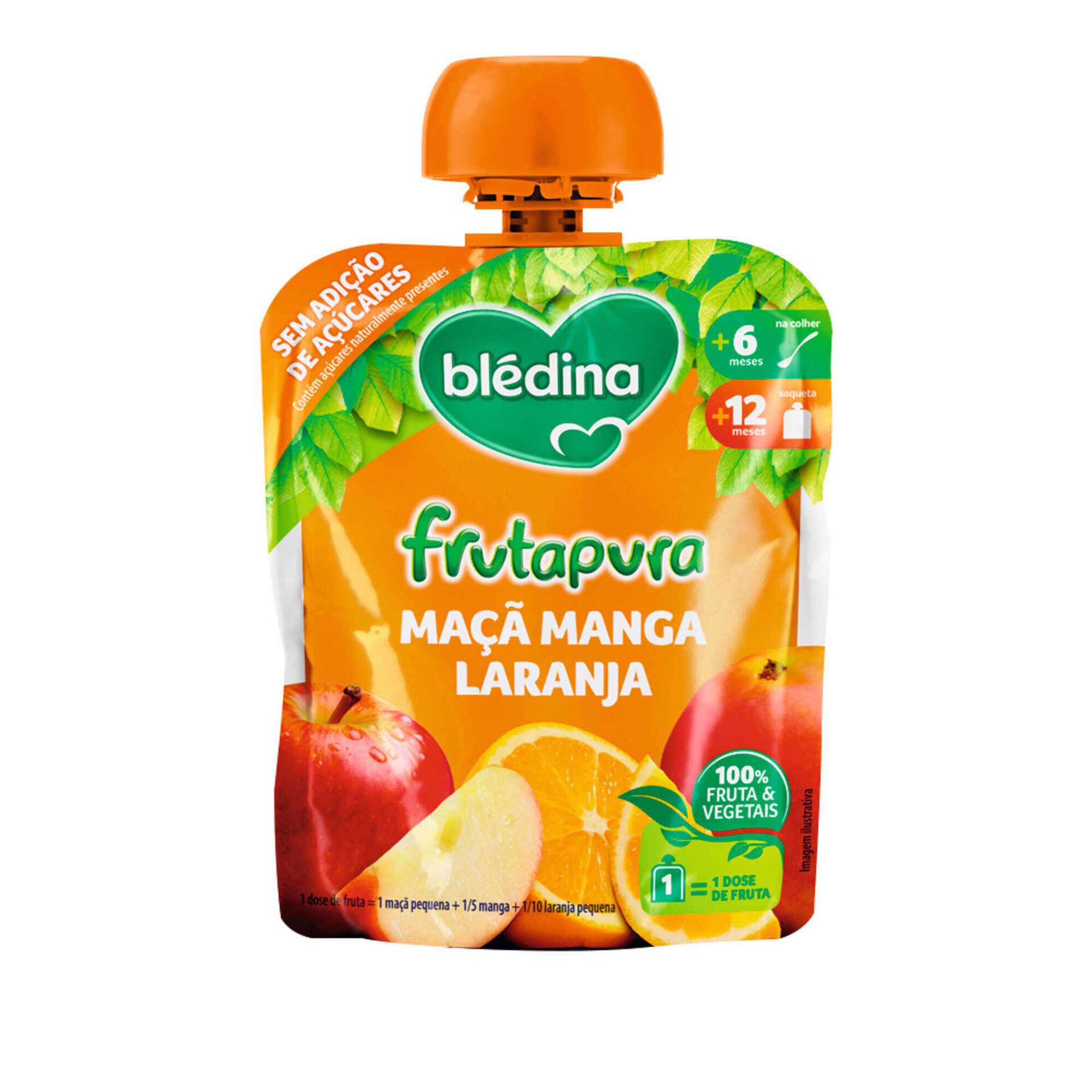 Saqueta de Maçã, Manga e Laranja Frutapura Saqueta de Maçã, Manga e Laranja Frutapura