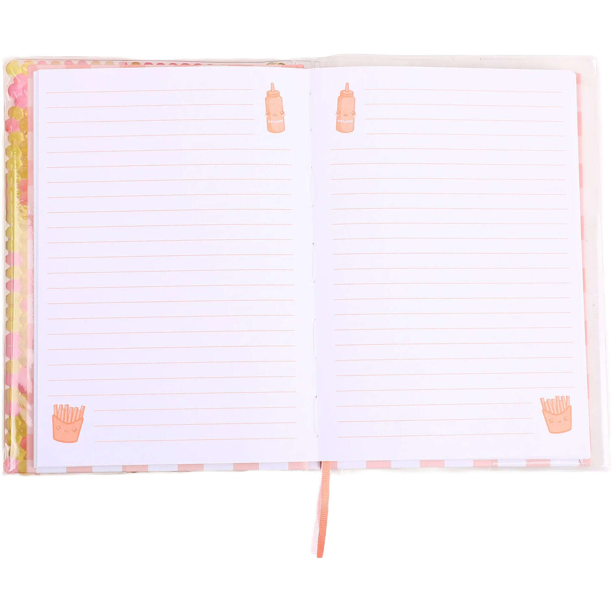 Caderno A5 Pautado Capa Squichy 80 Folhas Fun Food