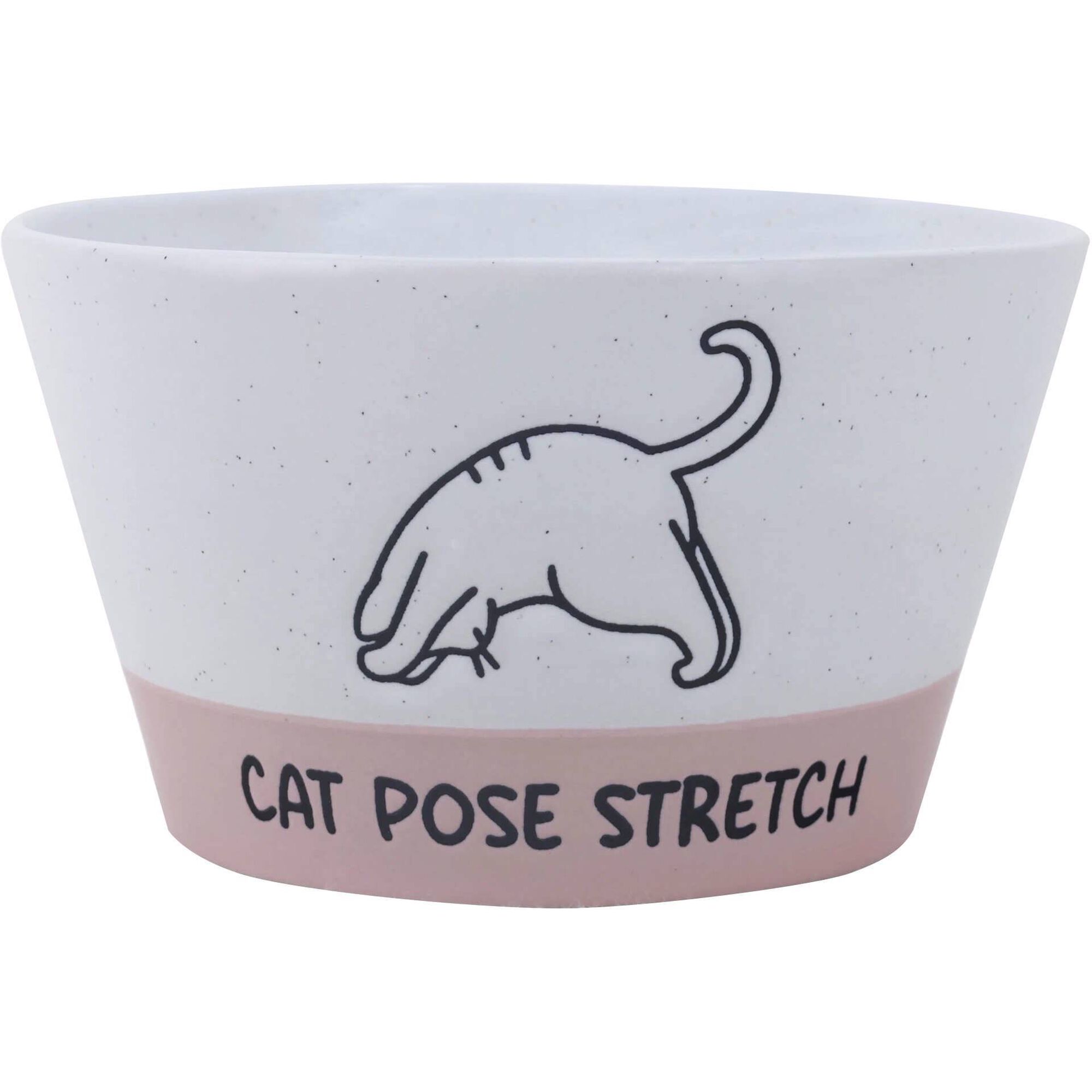 Ta&ccedil;a Gato 450ml Fundo Rosa Kasa