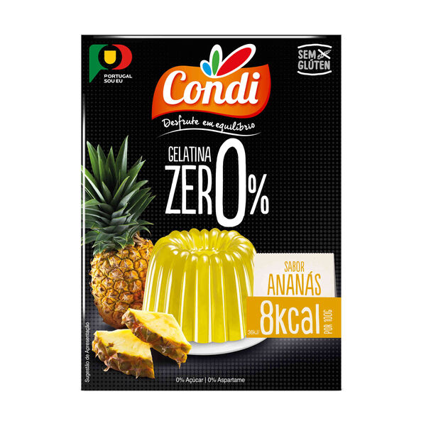 Gelatina em Pó Zero% de Ananás Condi