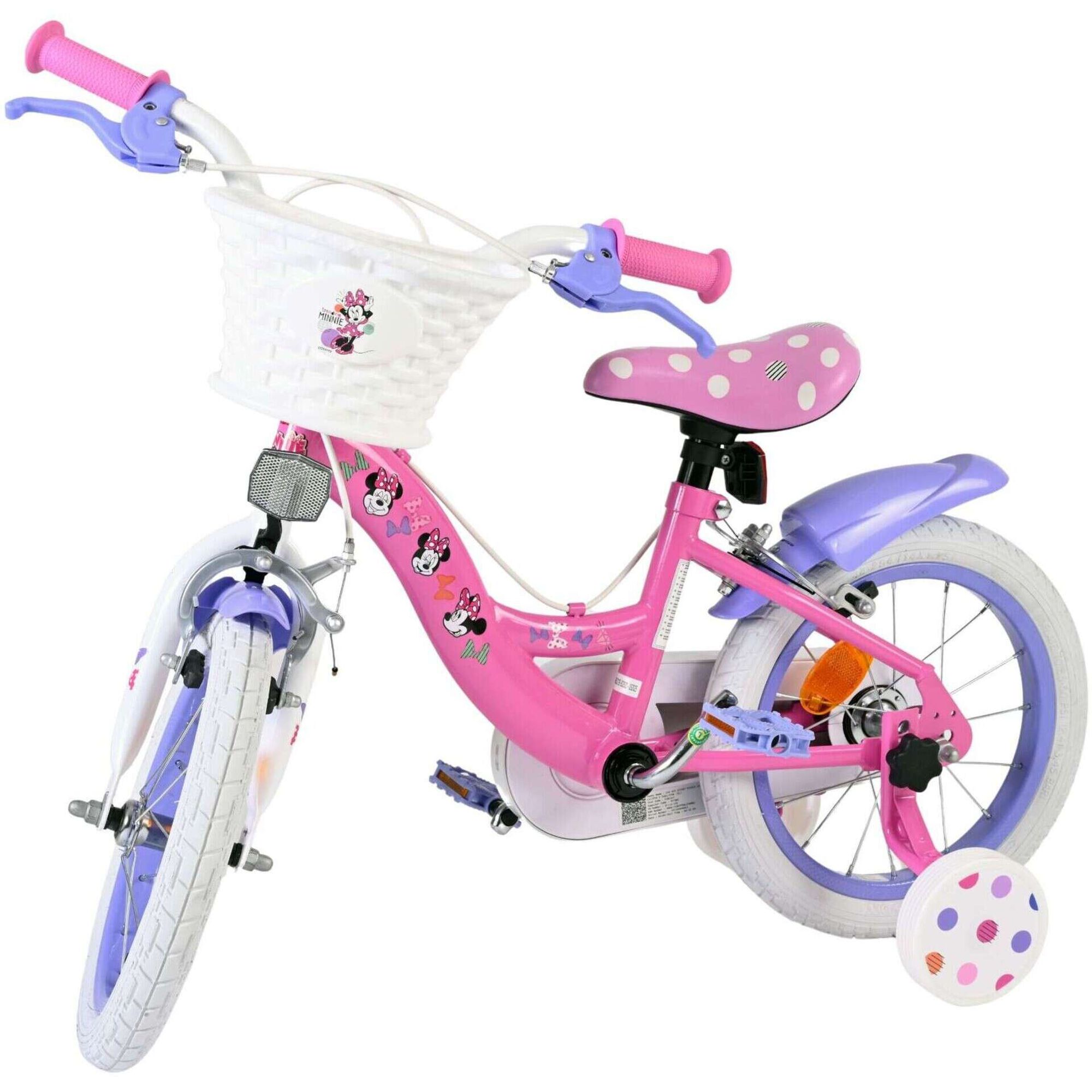 Bicicleta de Crian&ccedil;a Roda 14'' 4-6 Anos Monovelocidade Minnie