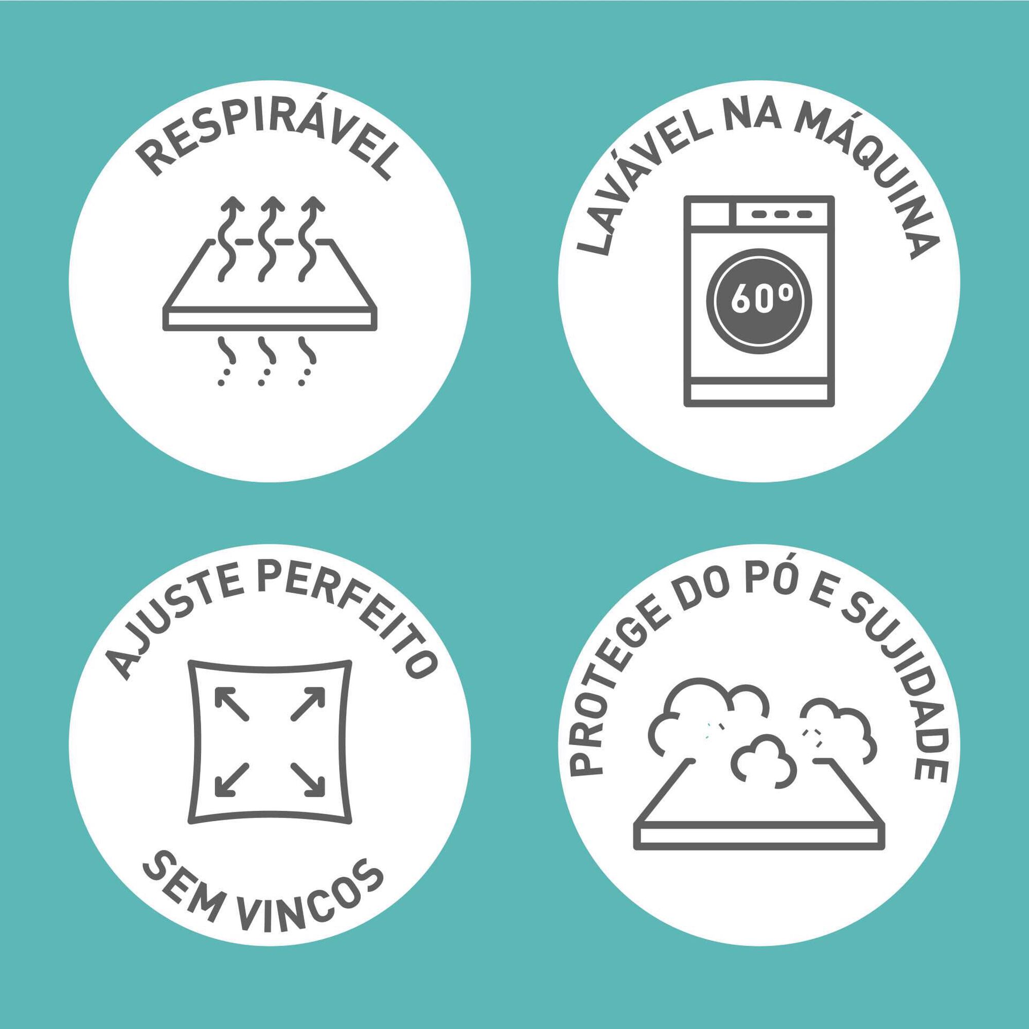 Protetor de Colch&atilde;o Imperme&aacute;vel e Respir&aacute;vel Extra Acolchoado Kasa