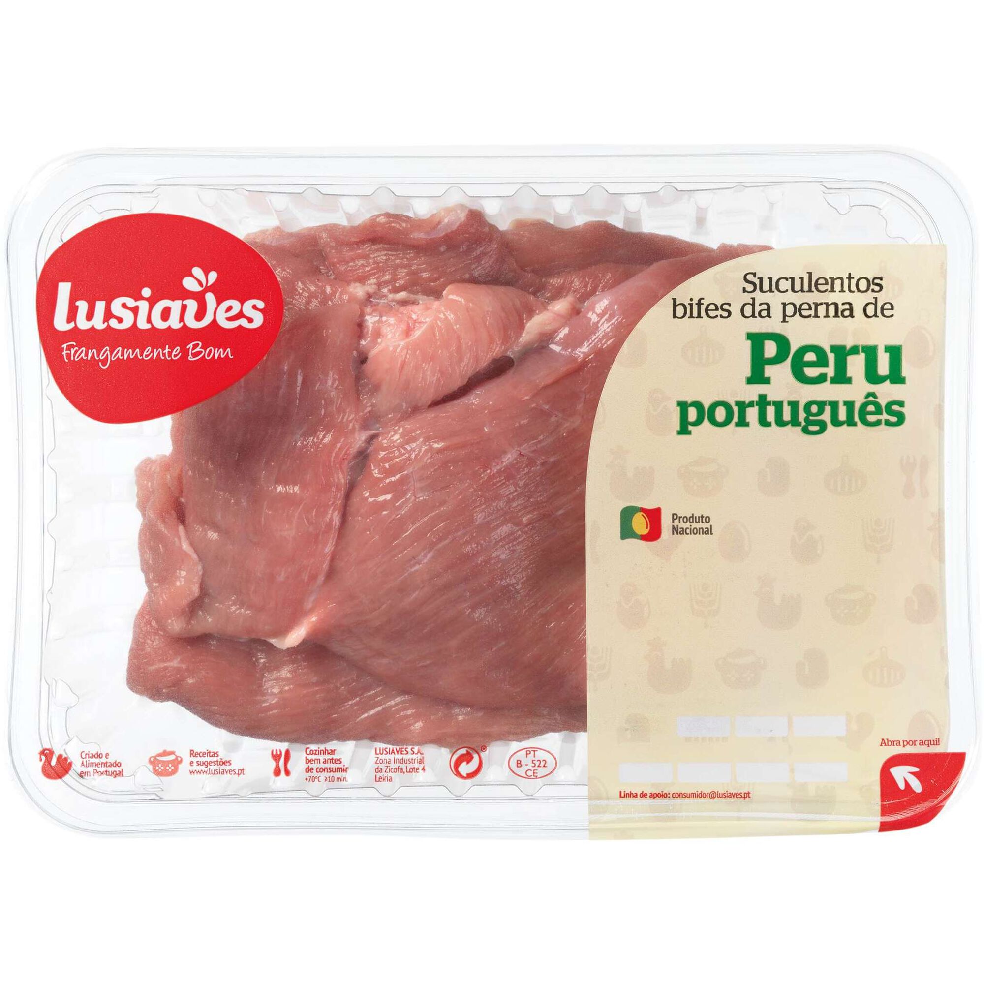 Bifes da Perna de Peru Bifes da Perna de Peru
