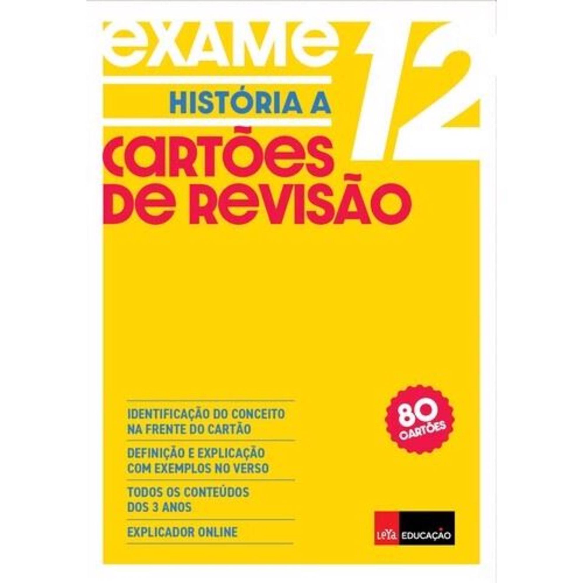 Cart&otilde;es de Revis&atilde;o Hist&oacute;ria A 12  Educa&ccedil;&atilde;o