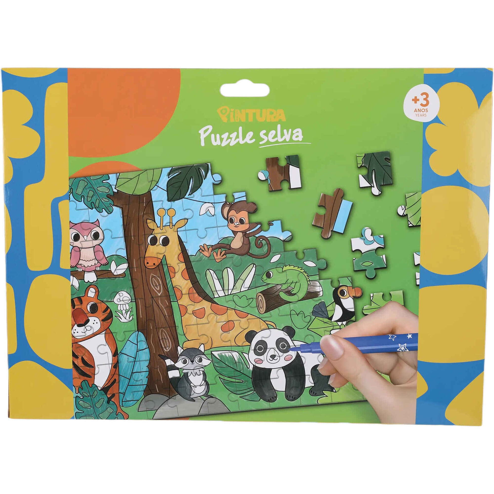 Kit de Pintura Puzzle 80 Pe&ccedil;as (v&aacute;rios modelos)