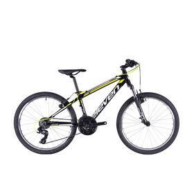 Bicicleta Júnior Pro Roda 24'' 21V VB Preta, Amarela e Branca Bicicleta Júnior Pro Roda 24'' 21V VB Preta, Amarela e Branca