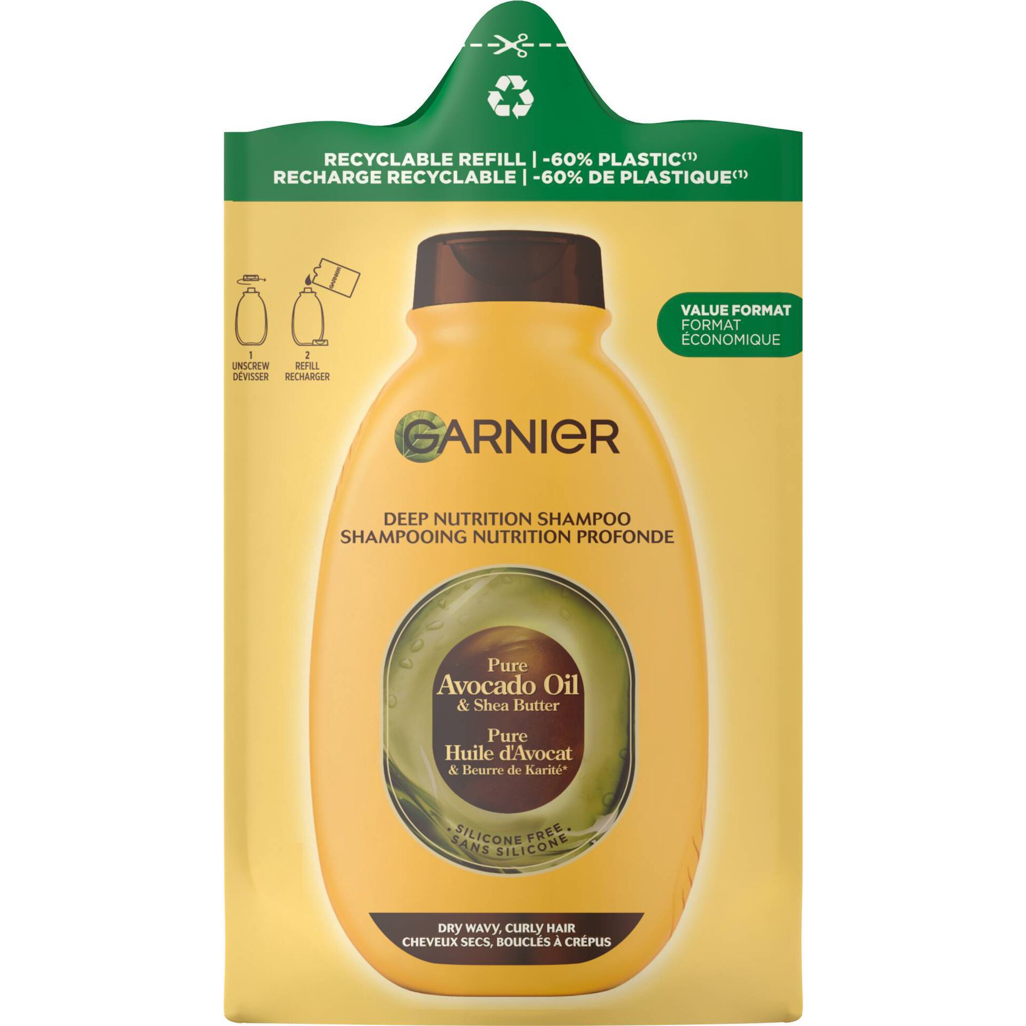 Champô Ultra Suave Abacate Refill