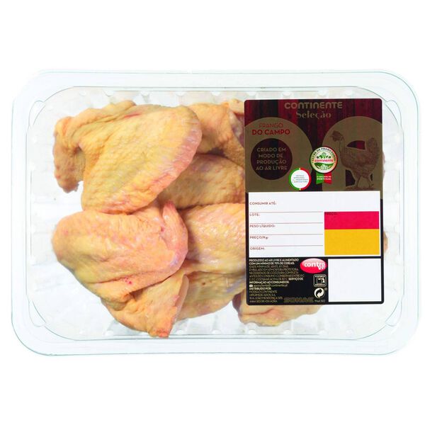 Asas de Frango do Campo Continente Seleção