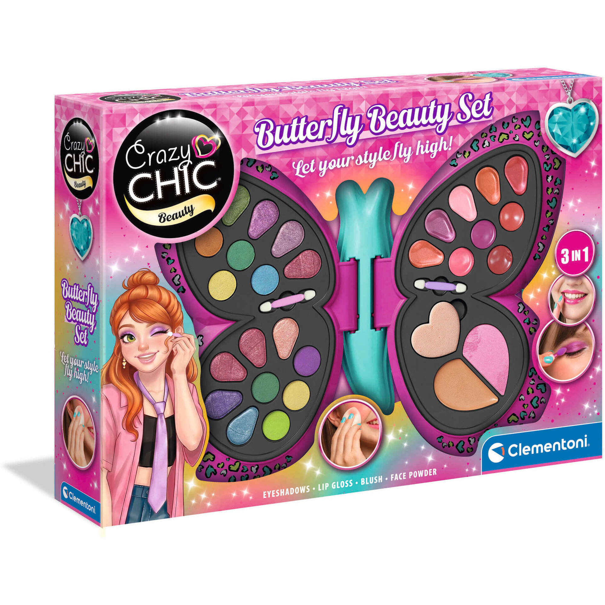 Crazy Chic - Estojo de Maquilhagem Butterfly Beauty Glam