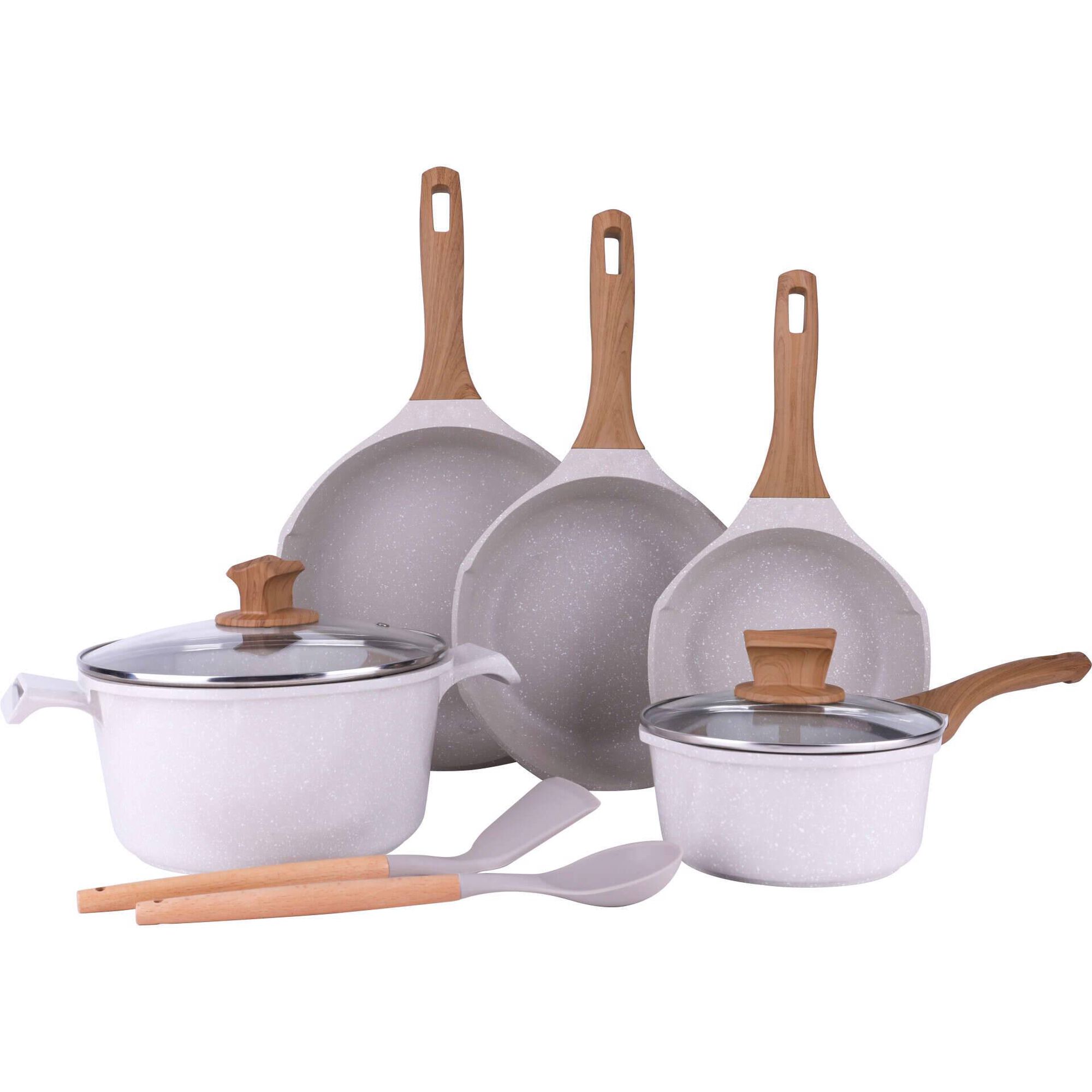 Trem Cozinha 8 Peças Alumínio Fundido Nature