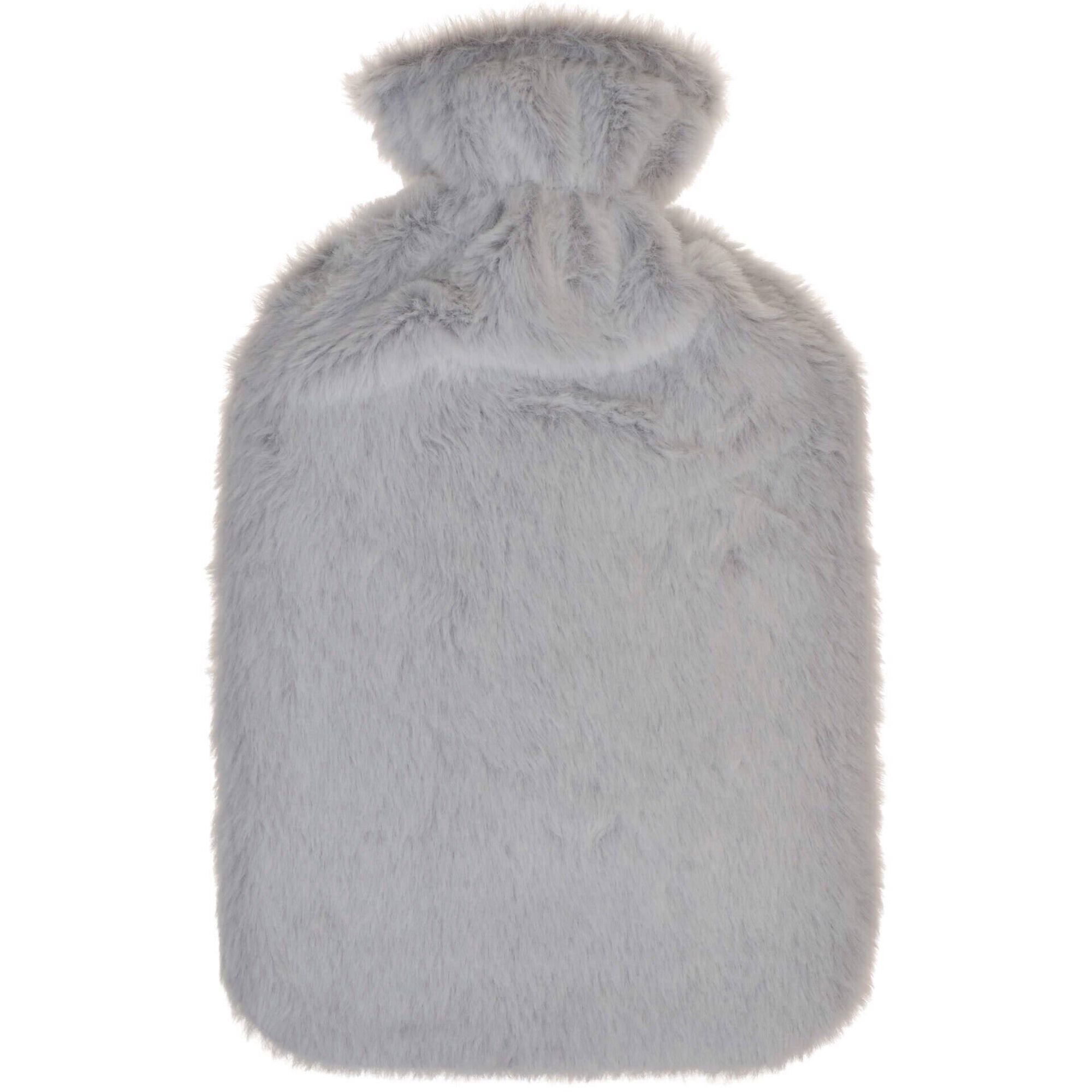 Saco Água Quente Cinza Claro Pompons