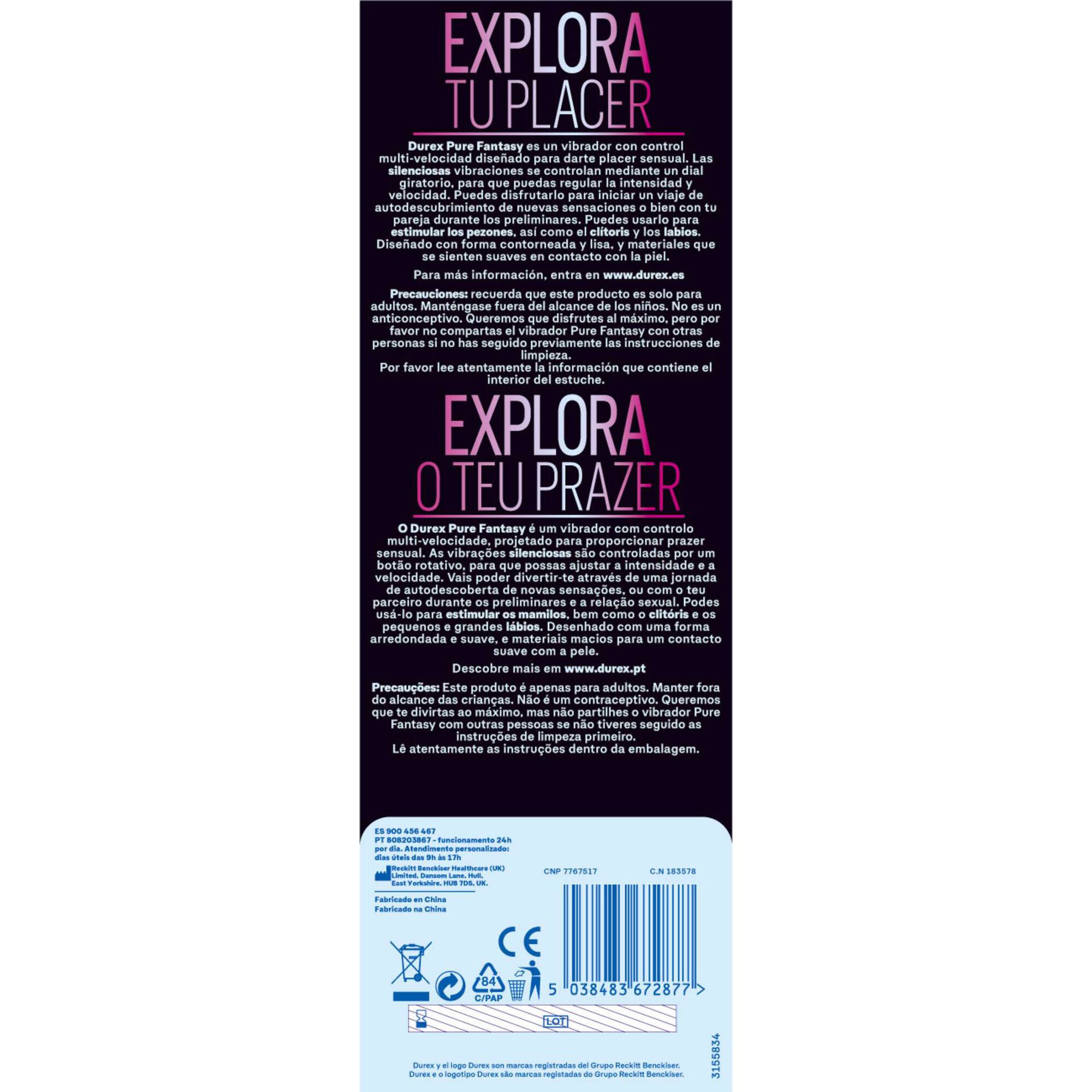 Estimulador Intense Orgasmic Pure Fantasy