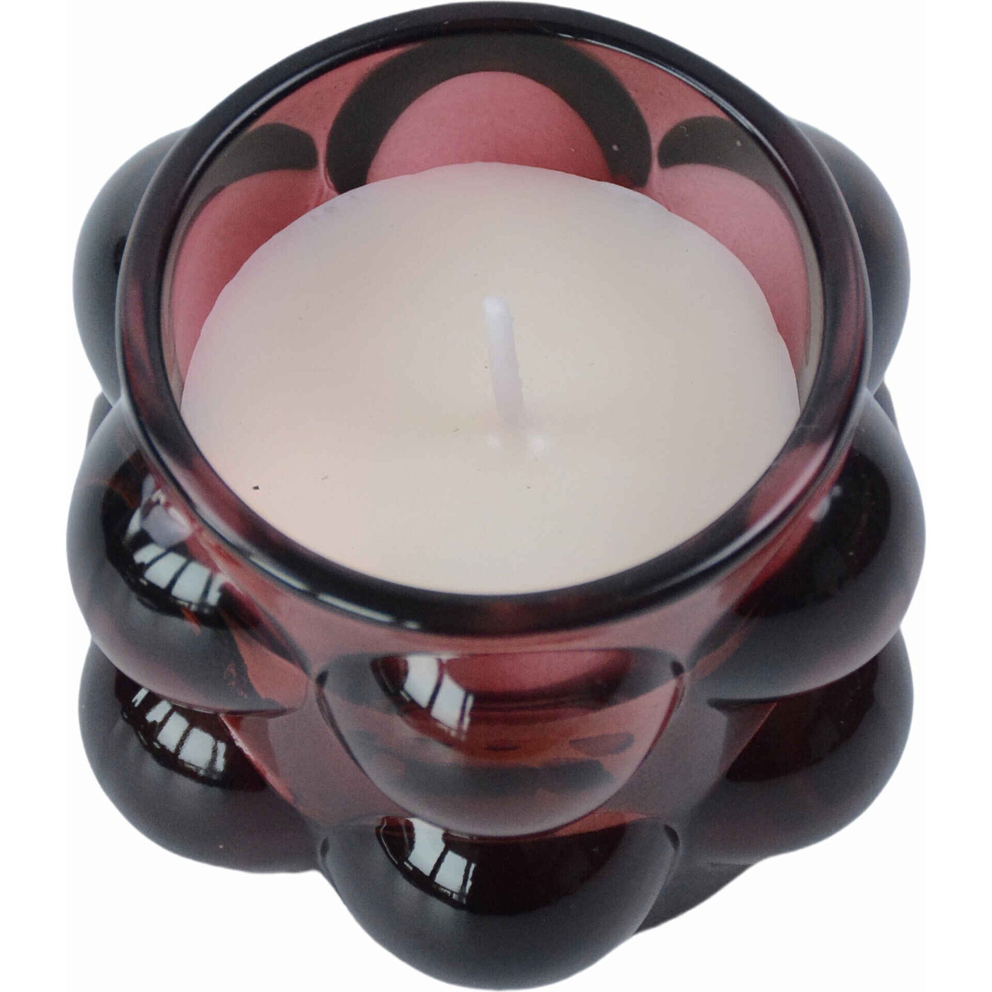 Vela Copo 70g Bolas Vemelhas