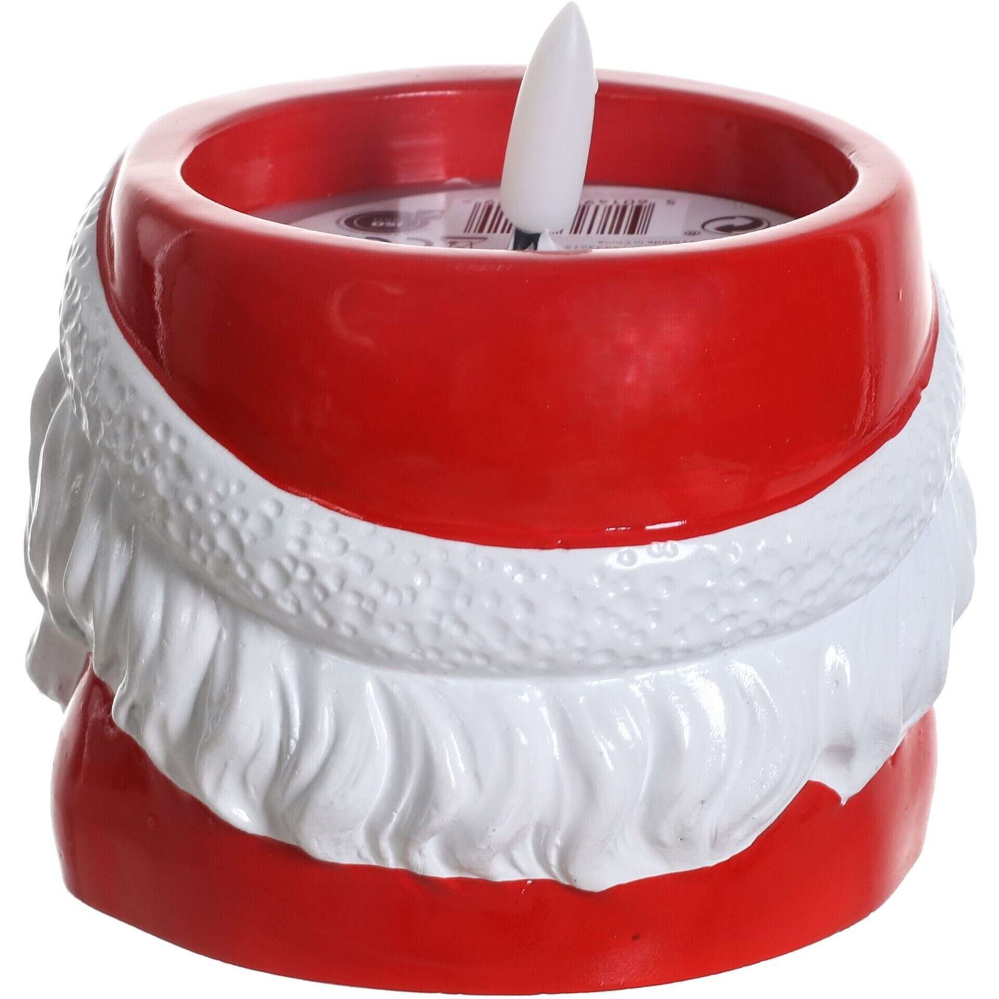 Vela LED Cara Pai Natal