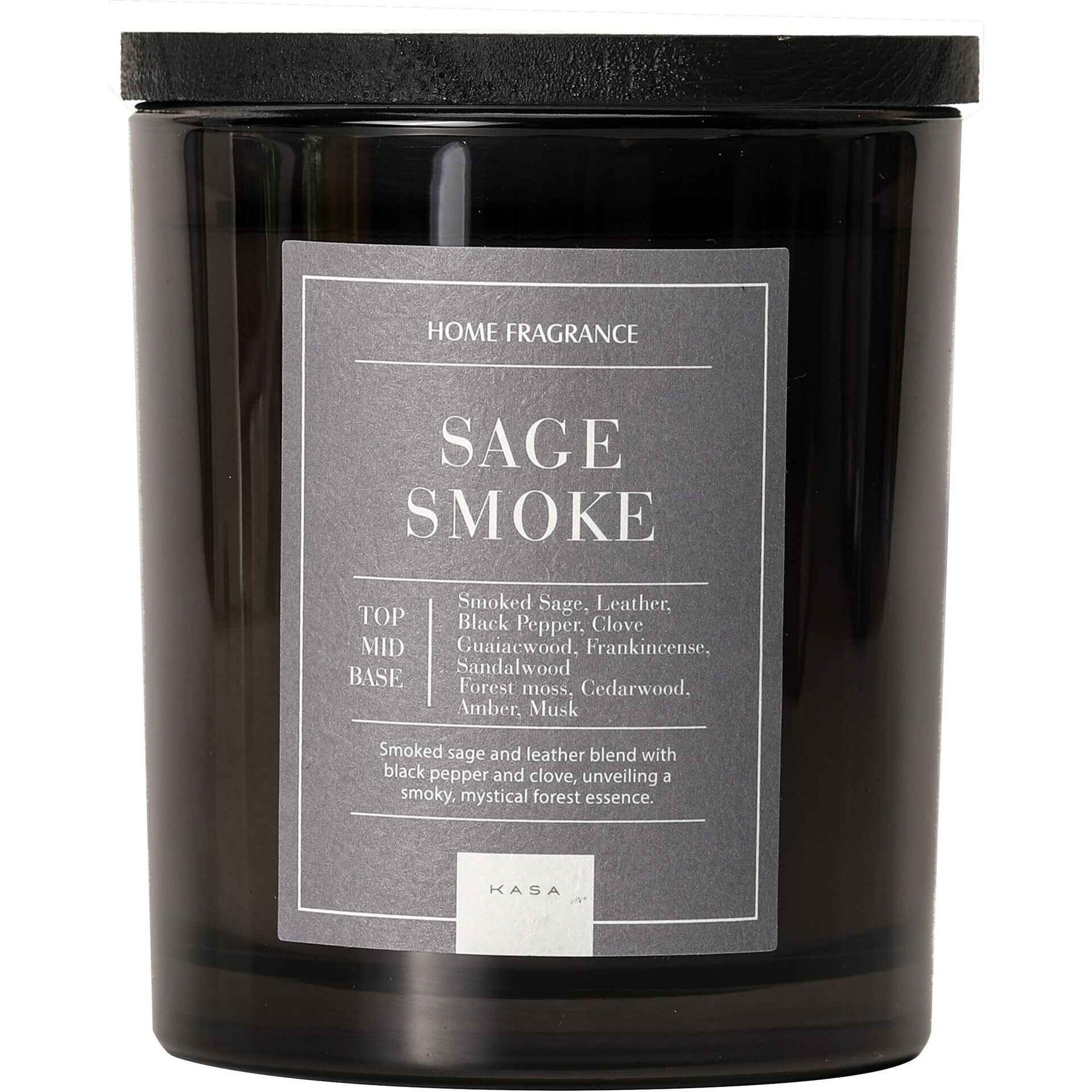 Vela em Copo Tampa Madeira Escura Smoke 504g