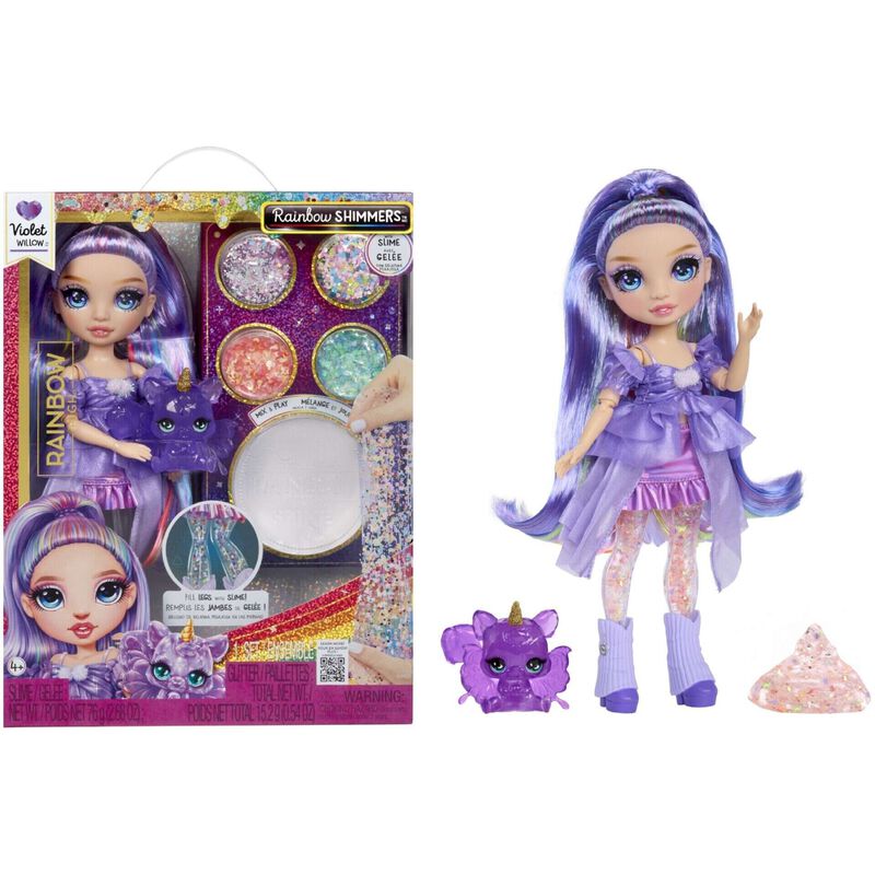 Rainbow High - Boneca Violet Shimmers com Slime