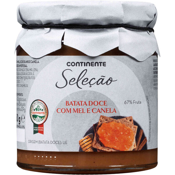 Doce de Batata Doce com Mel e Canela Continente Seleção
