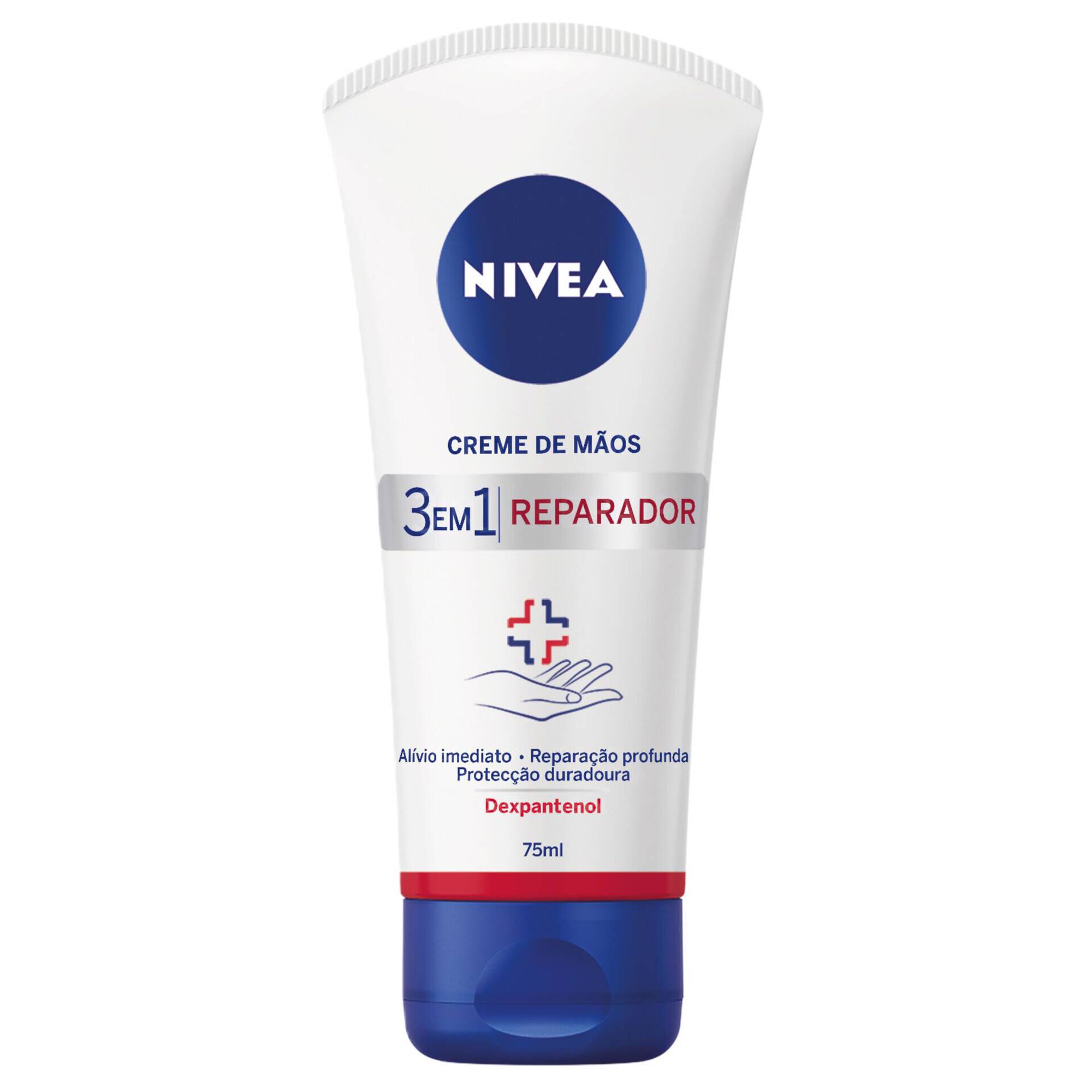Creme de M&atilde;os Reparador Hidratante 3 em 1 Nivea