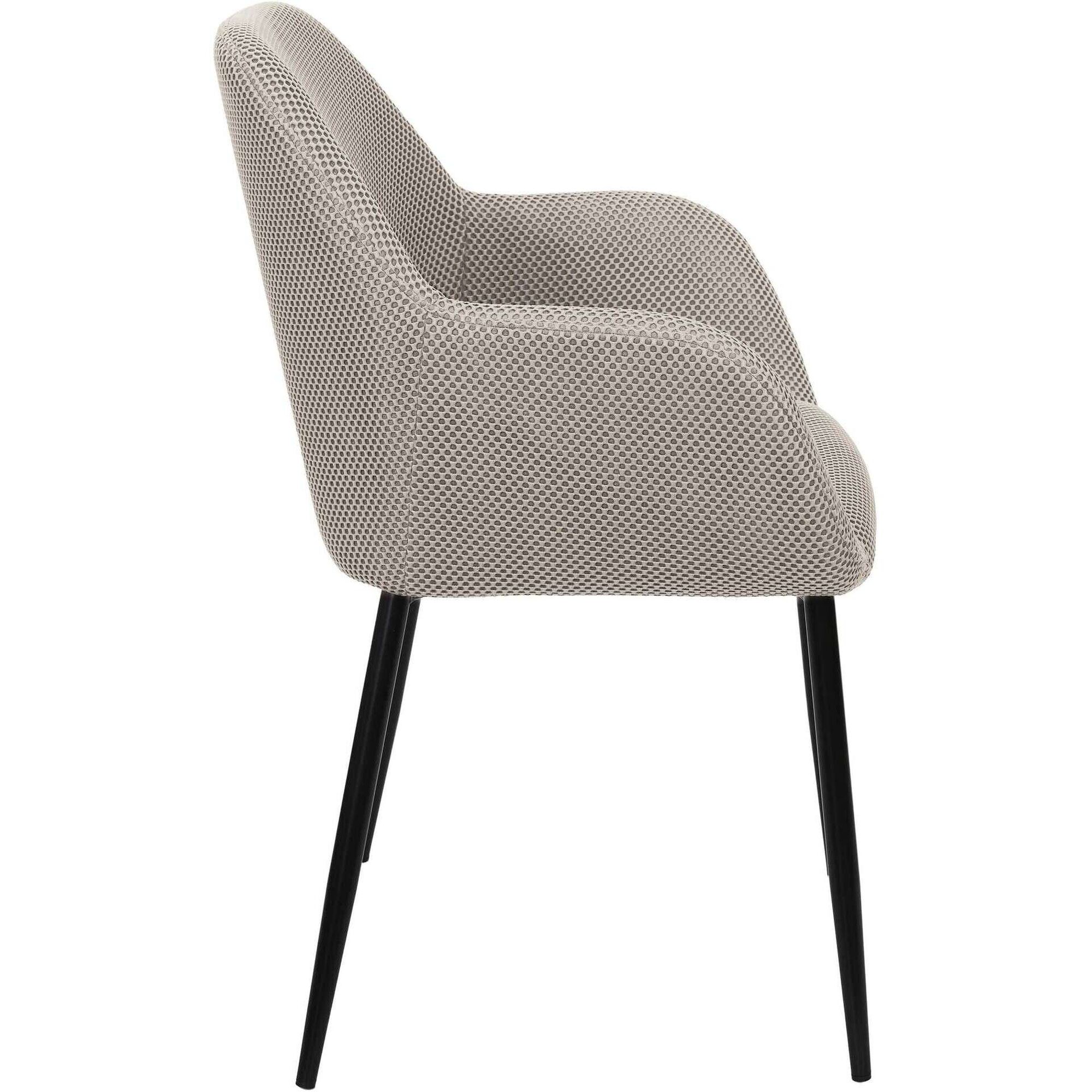 Conjunto de 2 Poltronas Estofadas Cinza Atom
