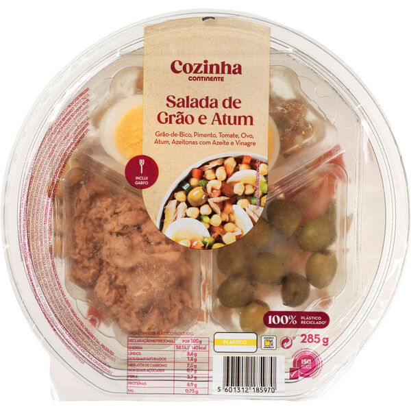 Salada de Grão e Atum Cozinha Continente