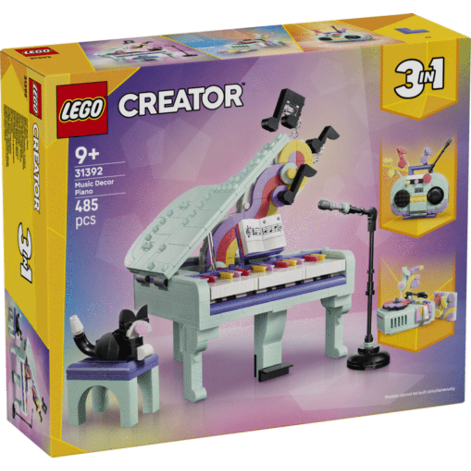LEGO Creator - Piano de Decora&ccedil;&atilde;o Musical com Gato - 31392