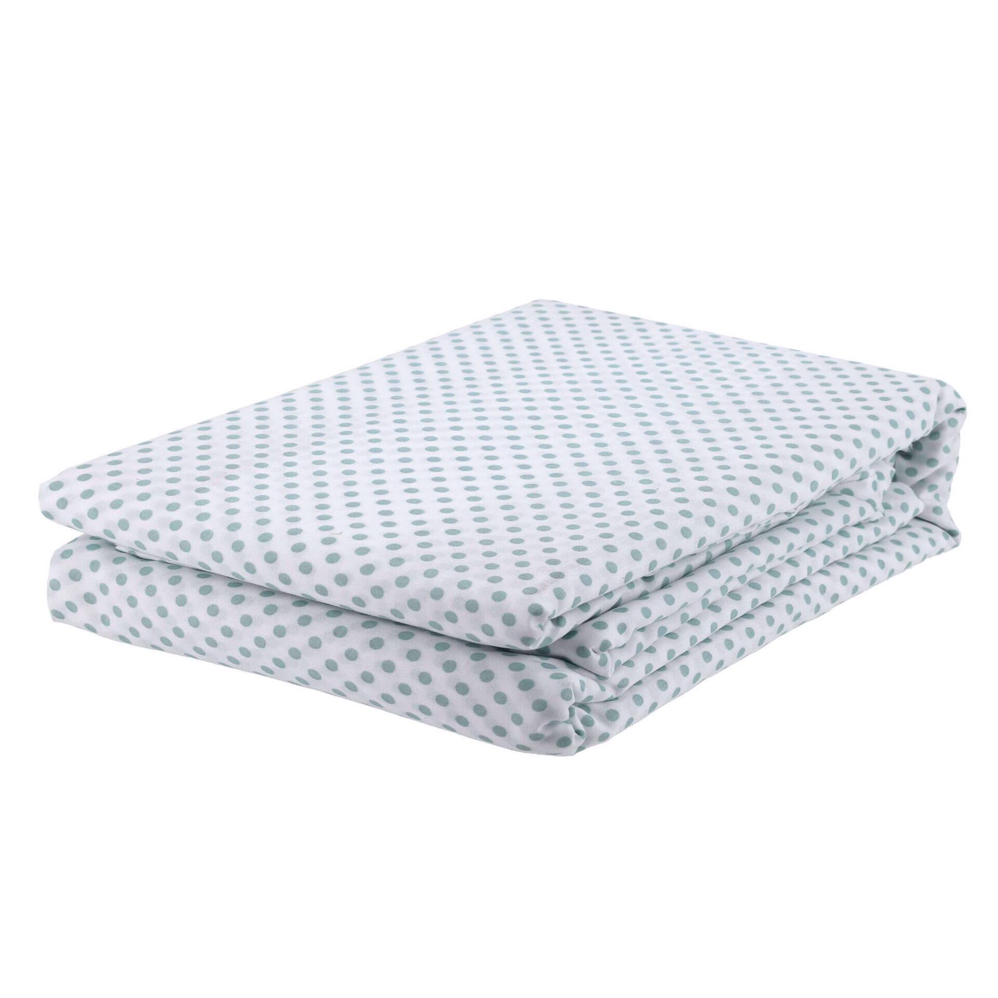 Conjunto Capa Edredão Microfibra 220x240cm Pintas Azuis
