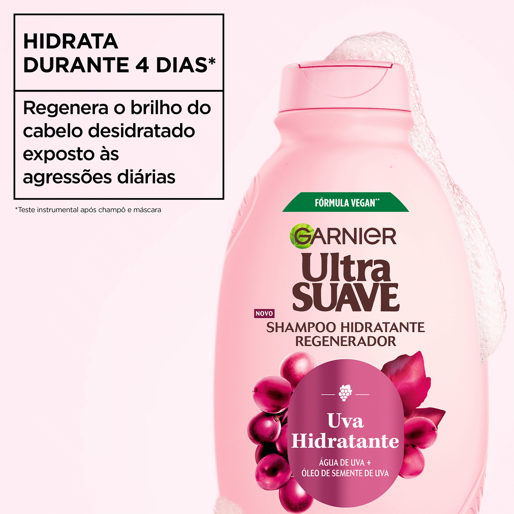 Champ&ocirc; Uva Hidratante Regenerador Garnier Ultra Suave