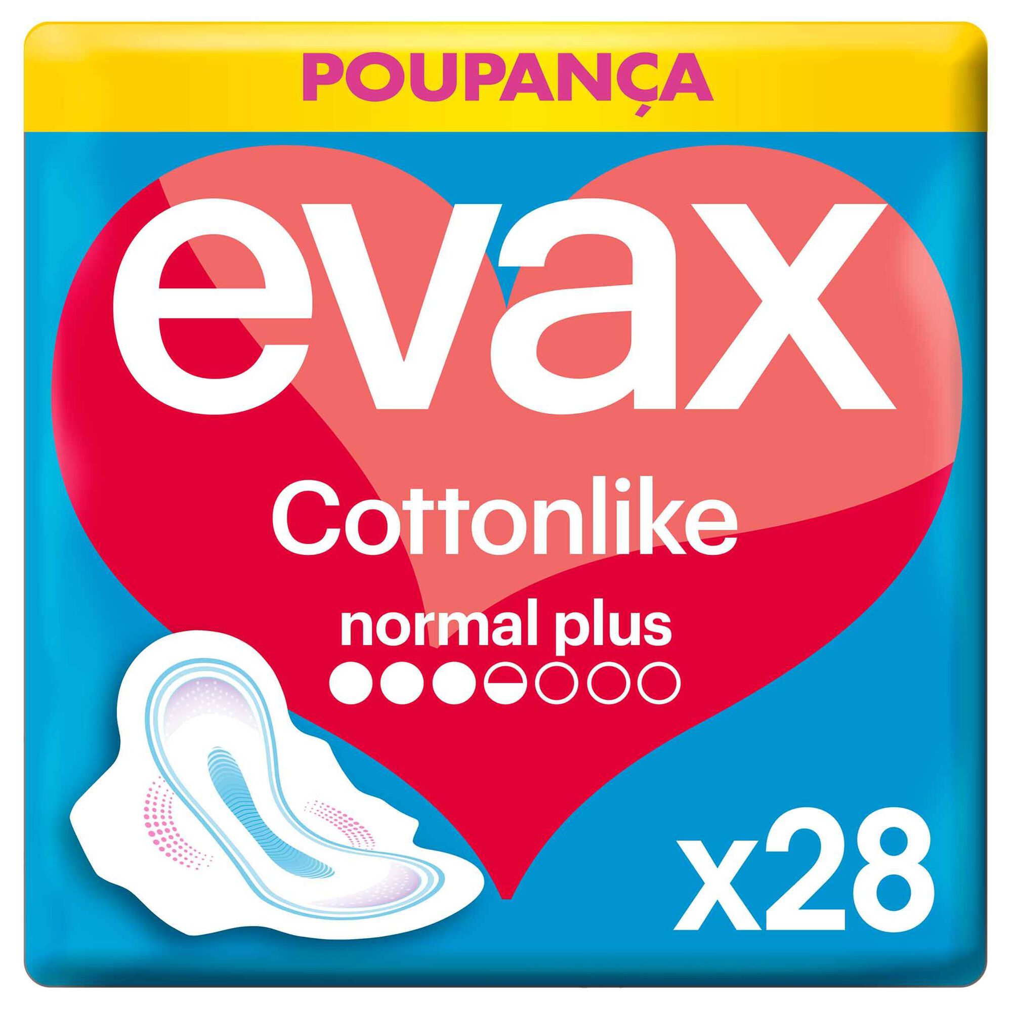 Pensos Higiénicos Cottonlike Normal Plus com Abas