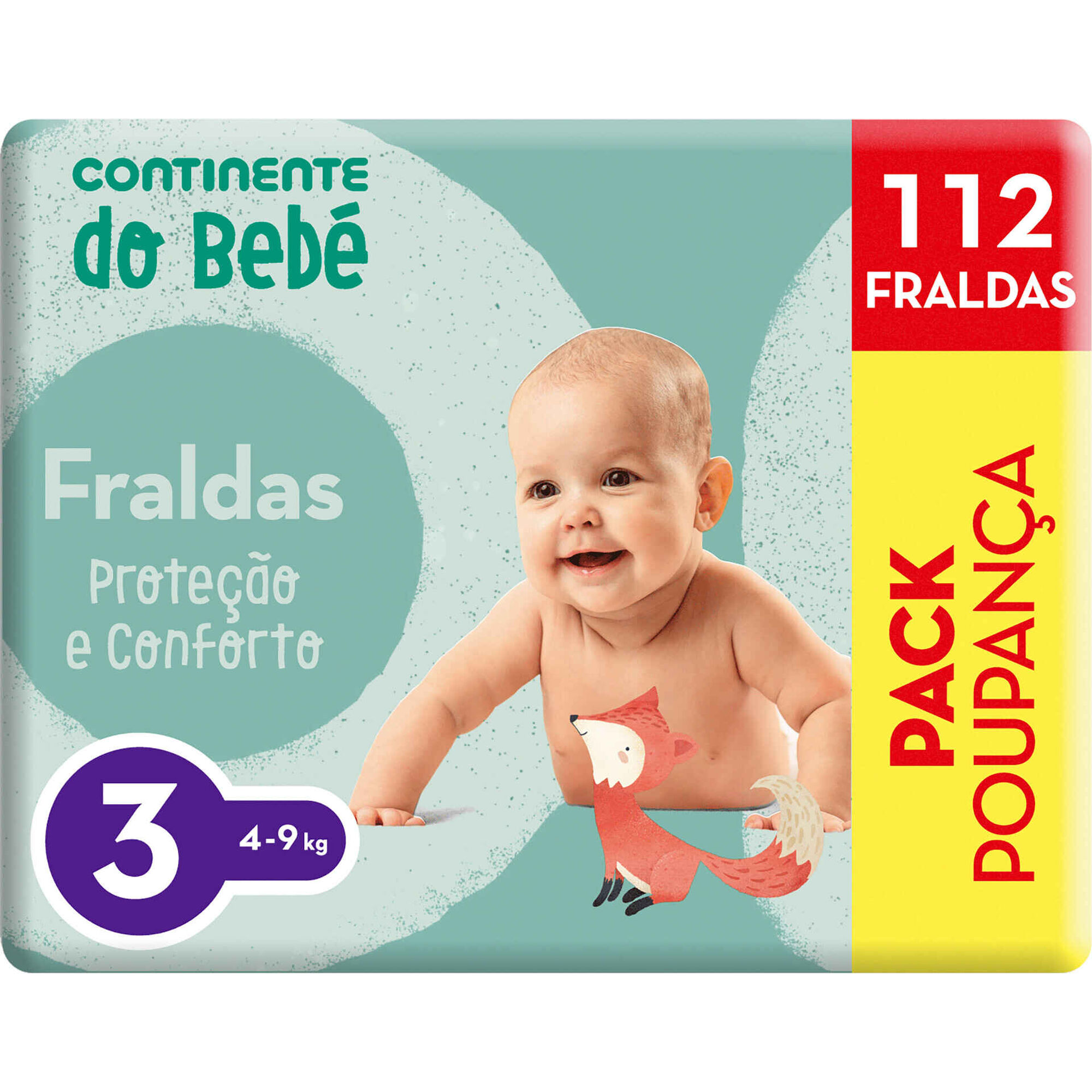 Fraldas Proteção e Conforto 4-9kg T3