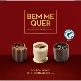 Bombons Finos de Chocolate Belga Sortido Bem Me Quer