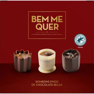 Bombons Finos de Chocolate Belga Sortido Bem Me Quer