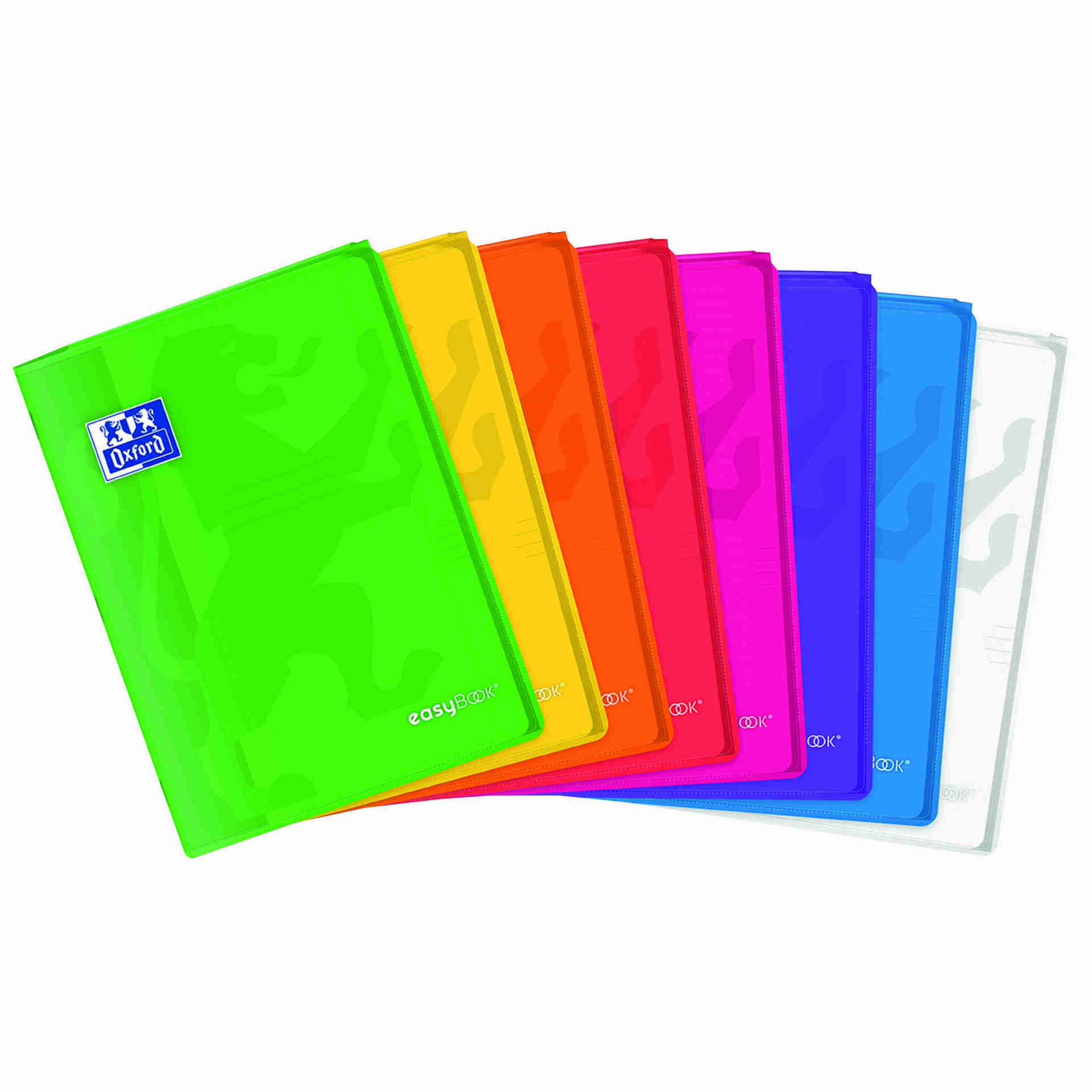 Caderno Agrafado A4 Pautado com Marcador de P&aacute;gina (v&aacute;rias cores) Oxford