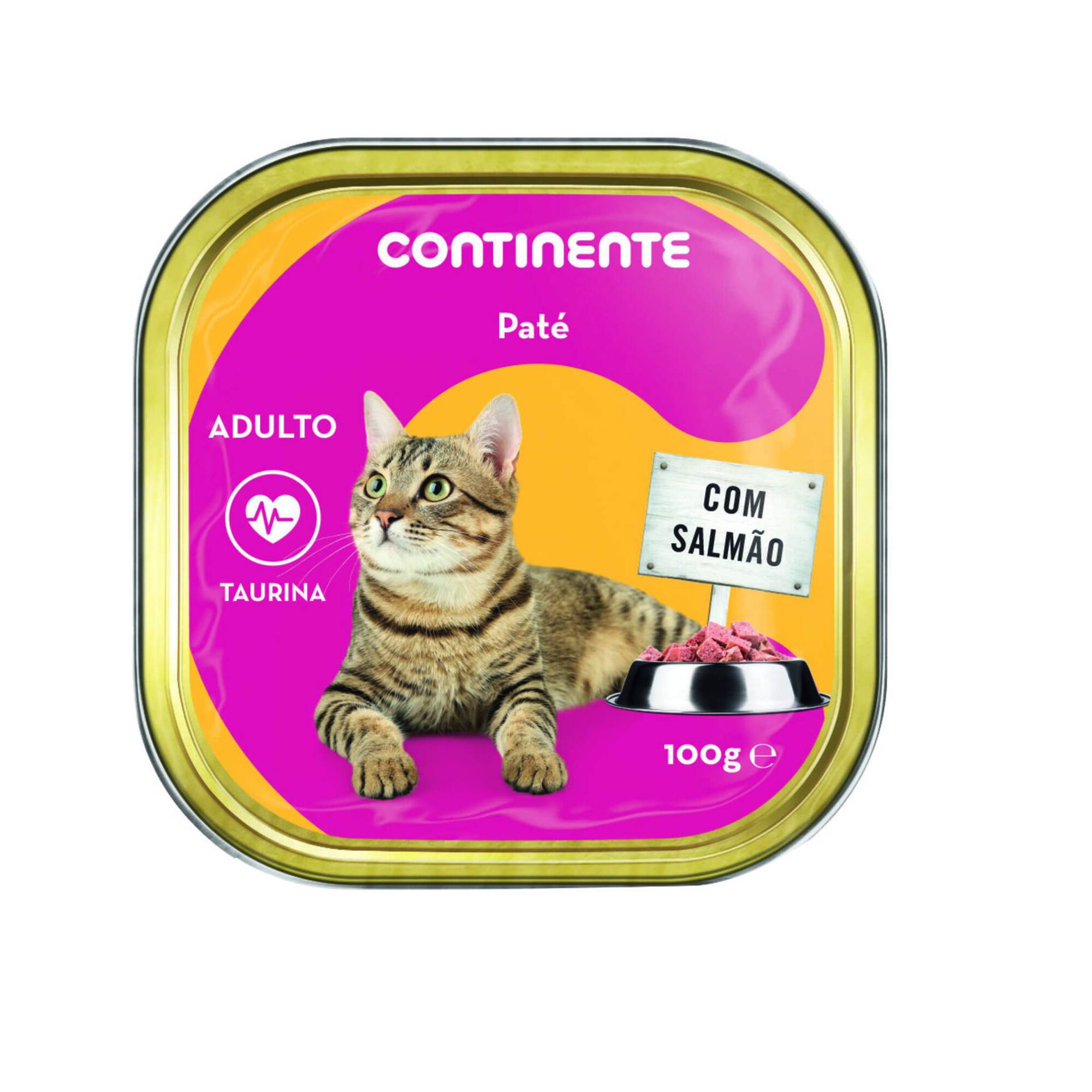 Comida Húmida para Gato Adulto Patê Salmão Terrina