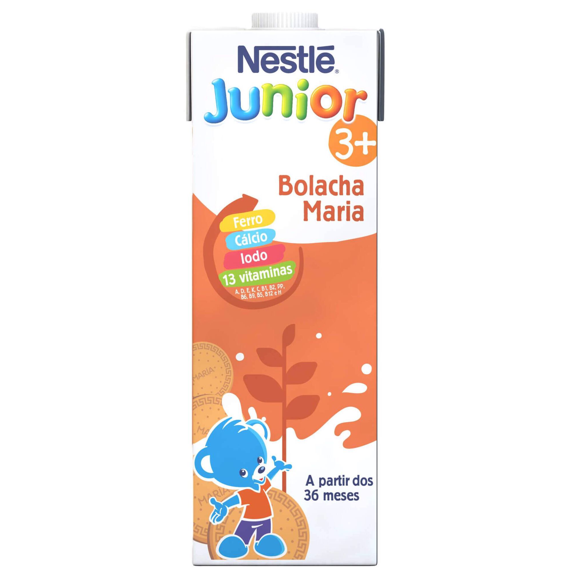 Bebida L&aacute;ctea com sabor a Bolacha Maria Junior +3