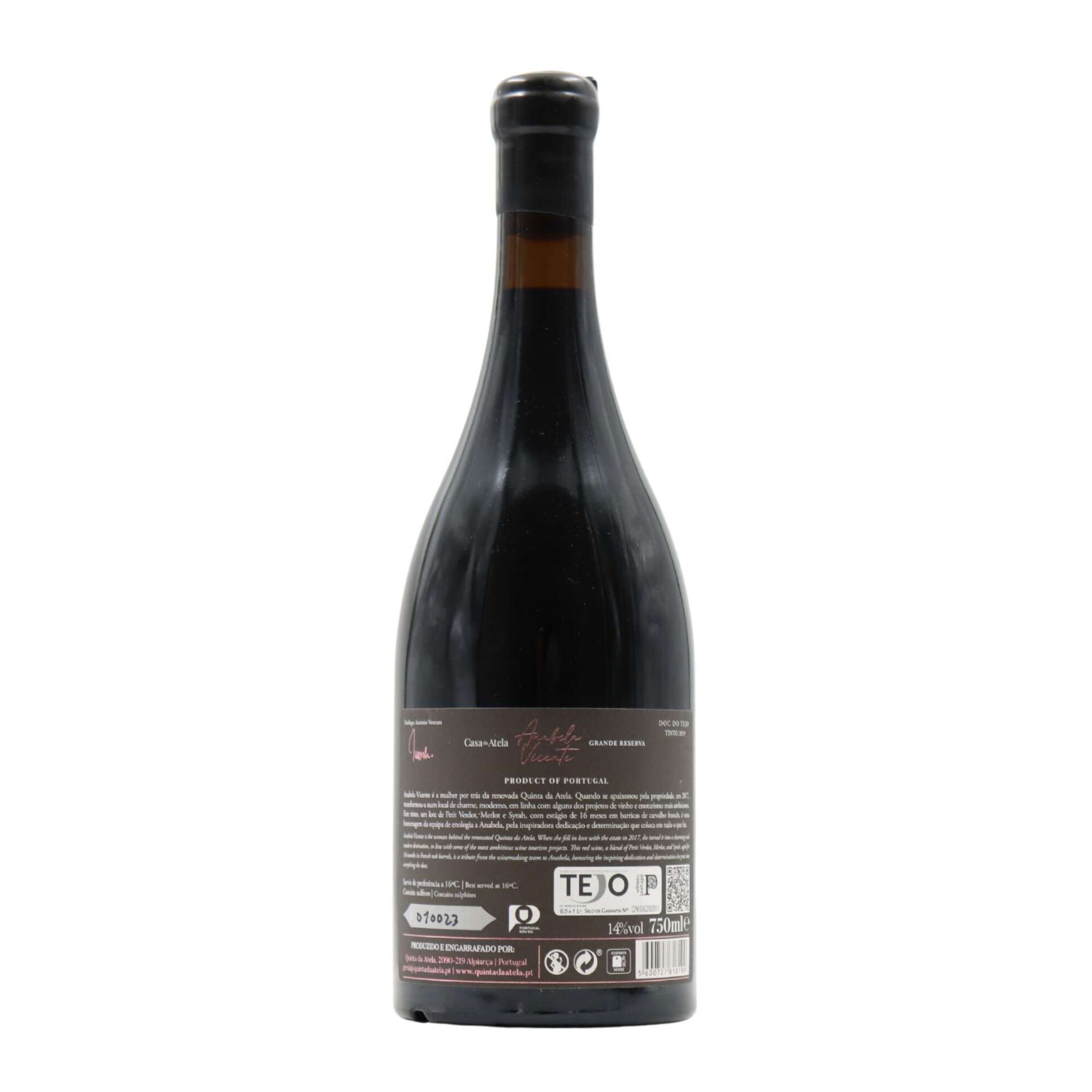 Casa Da Atela Anabela Grande Reserva Tejo Vinho Tinto
