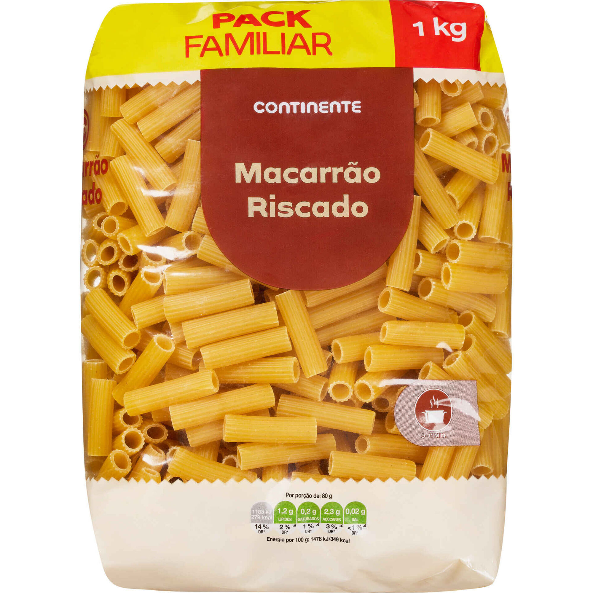 Massa Macarr&atilde;o Riscado Pack Poupan&ccedil;a Continente