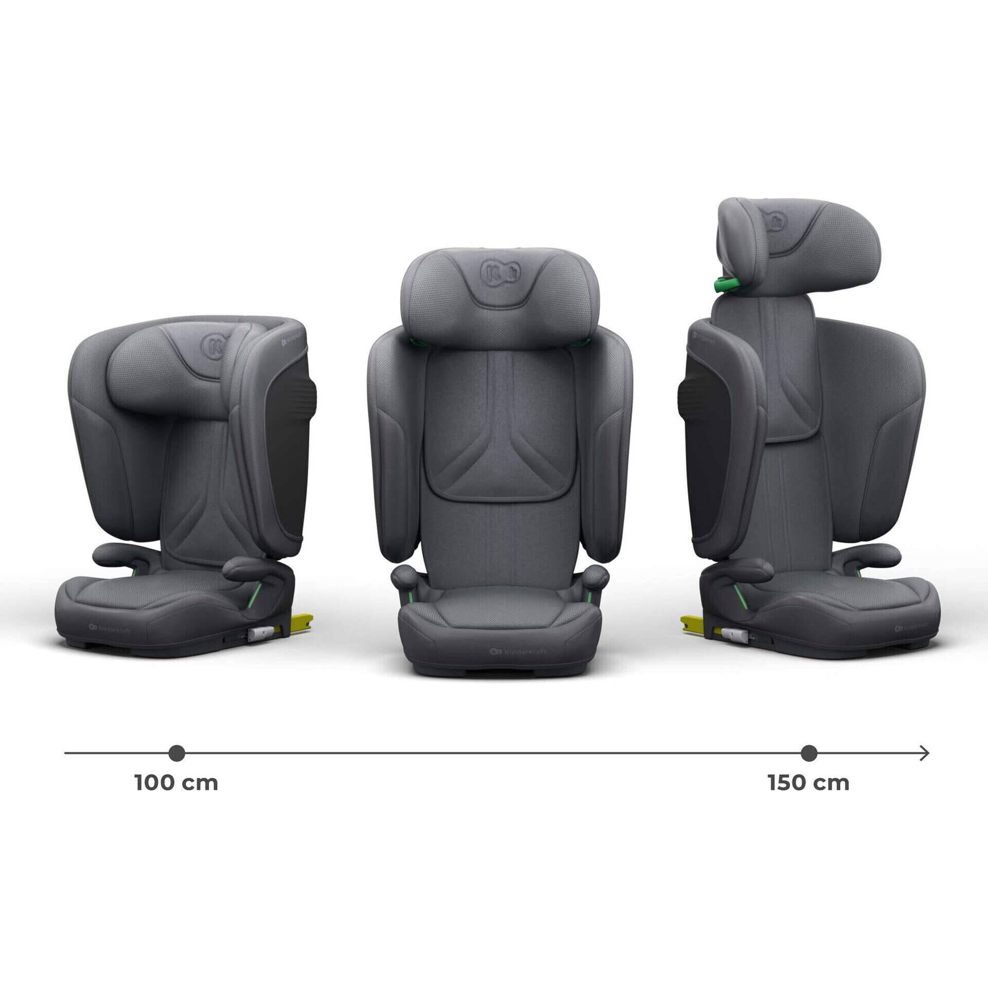 Cadeira Auto I-Size 100-150 Cinza Unity 2 Kinderkraft