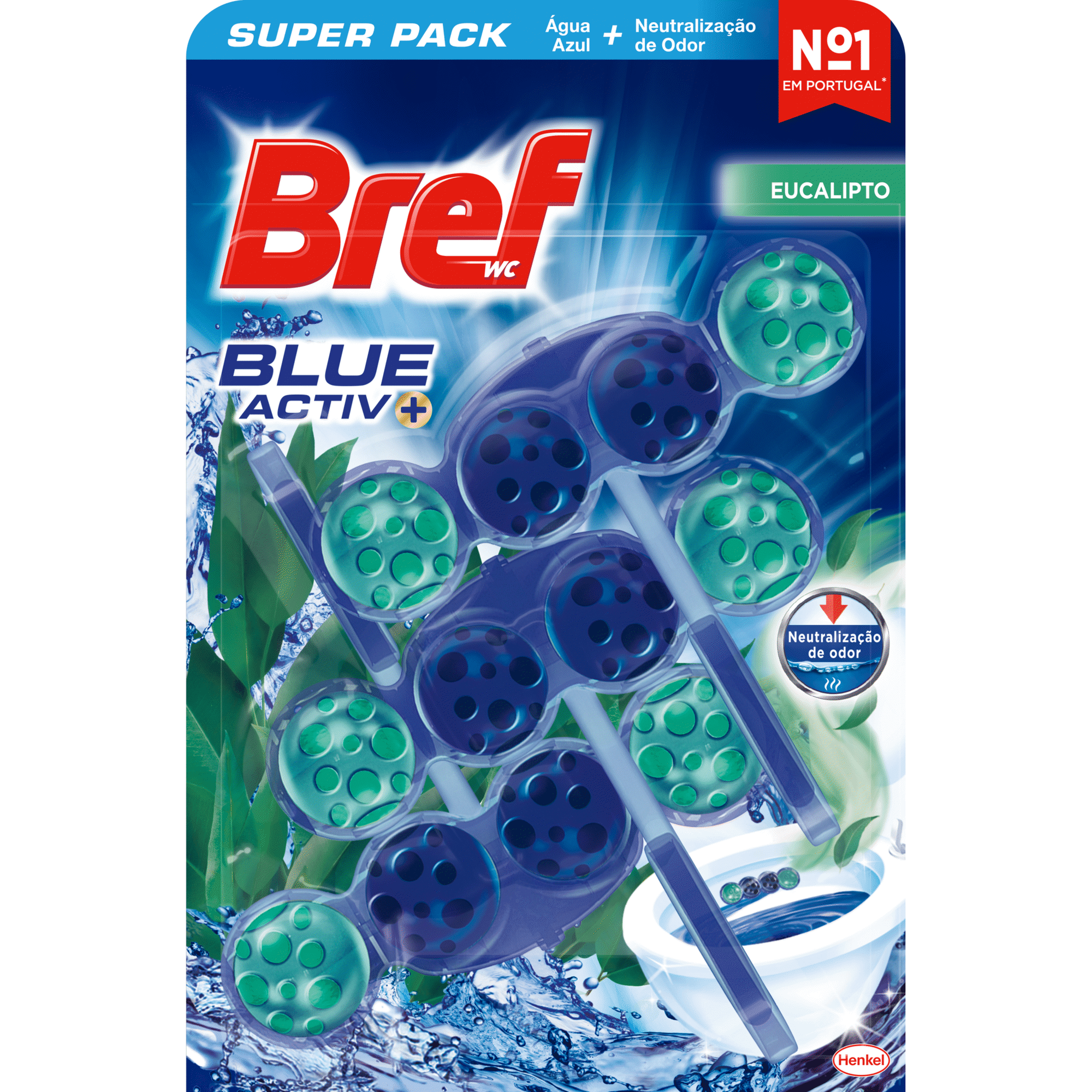 Bloco Sanit&aacute;rio Blue Activ Eucalipto Bref