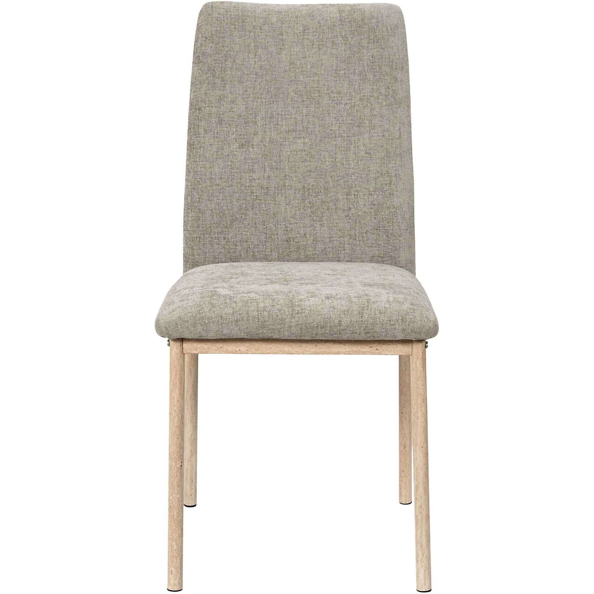 Conjunto de 2 Cadeiras Estofadas Taupe Em&iacute;lia