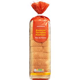 P&atilde;o de Forma Especial Torradas R&uacute;sticas Continente