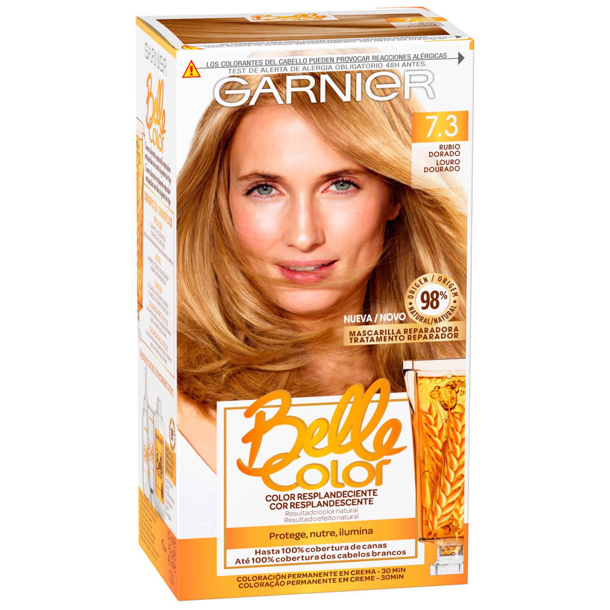 Coloração Permanente Belle Color Louro Dourado 7.3 Coloração Permanente Belle Color Louro Dourado 7.3